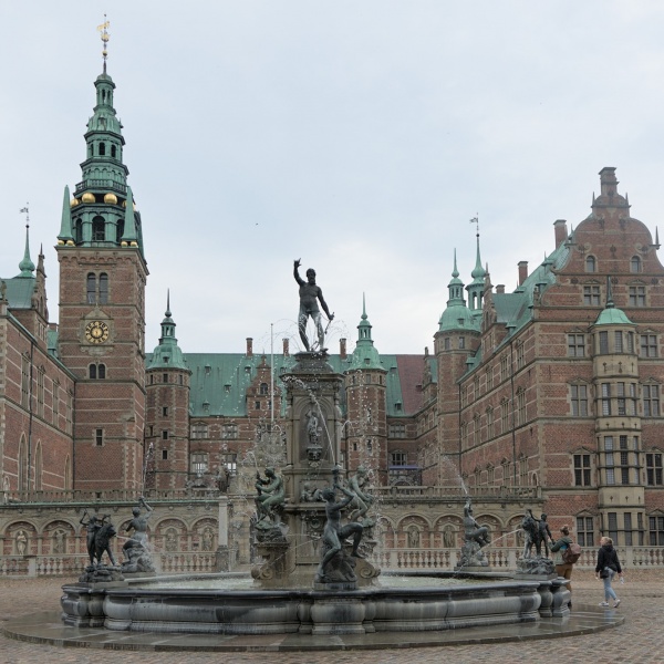 Springbrunnen im Schloss Frederiksborg