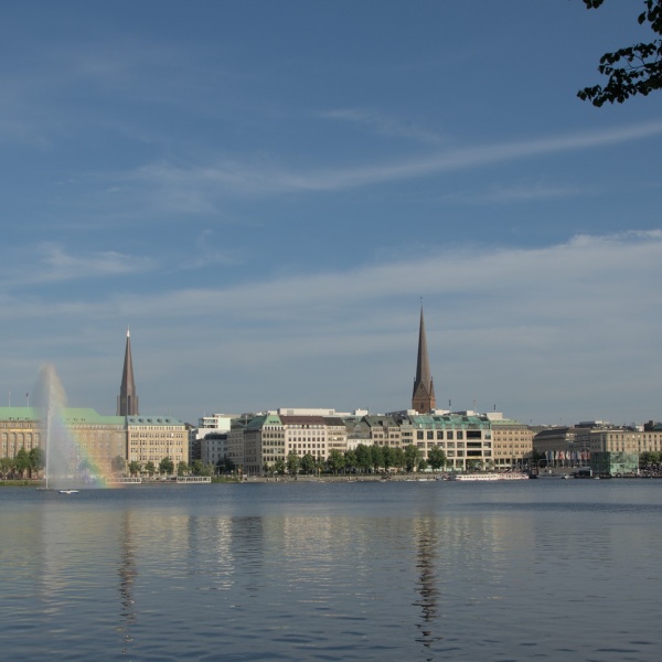 Skyline bei der Binnenalster