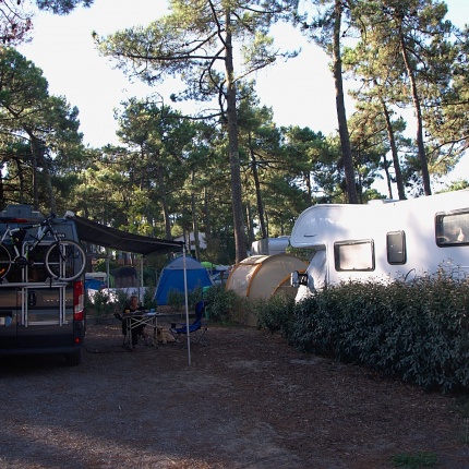 Parzelle am Campingplatz