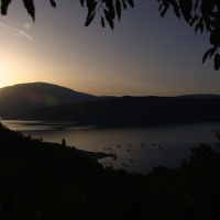 Sonnenuntergang am Lac de Sainte-Croix